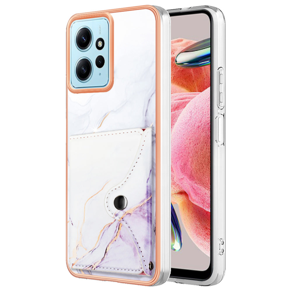 YB Leather Coating Series-9 for Xiaomi Redmi Note 12 4G IMD Case Leather+TPU Kickstand Phone Cover YB Leather Coating Series-9 for Xiaomi Redmi Note 12 4G IMD Case Leather+TPU Kickstand Phone Cover
